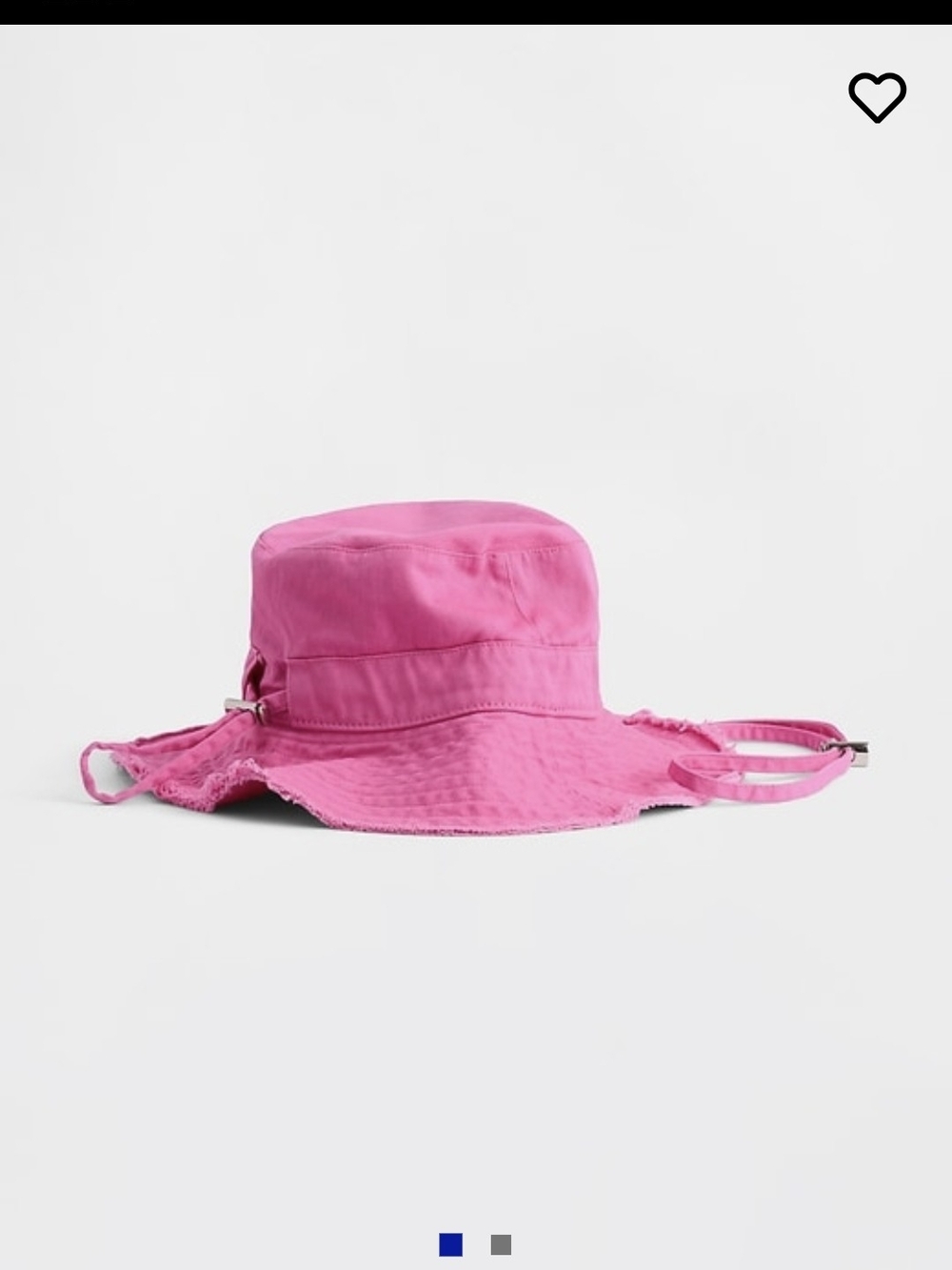 GAP Pink Bucket Hat with Chin Strap